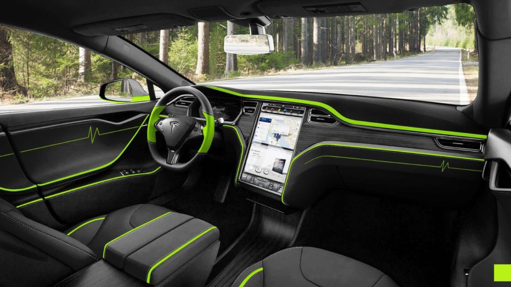 Mansory Tesla S, vue intérieure