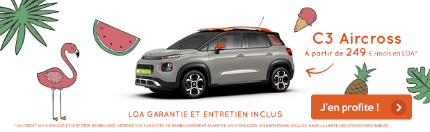 Citroën C3 Aircross à partir de 249 €/mois