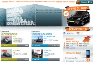 Le Renault Scénic 3 est mis à l'honneur - VPN distributeur automobile multimarques a prix mandataire - Aquitaine, Bordeaux, Toulouse, Agen, Muret et Angers