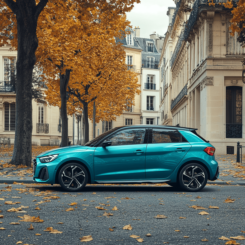 Audi A1 sur une belle place en France