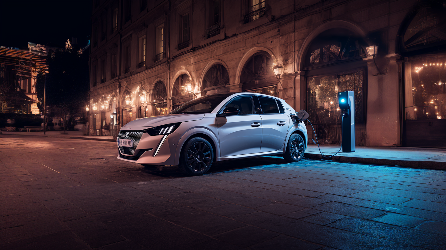 peugeot-e-208-recharge -la-nuit