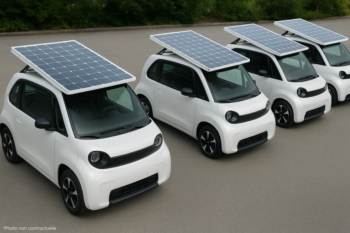 Une flotte de voiture électriques autonomes