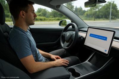 Elon Musk défie la loi avec Tesla : Pourra-t-on bientôt envoyer des SMS en conduisant