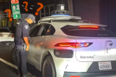 Quand la police arrête une voiture sans conducteur, la scène est surréaliste !