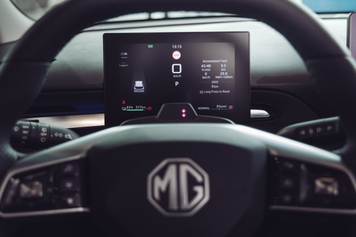 Compteur de la MG4 EV Urban