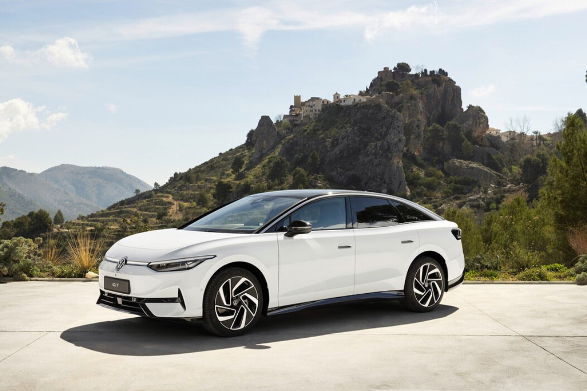 Une Volkswagen ID.7, avec sa batterie de 59 kWh